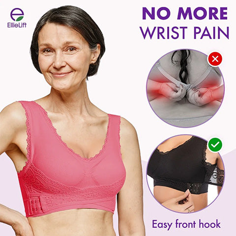 👙【49% ZNIŻKI】🔥Oferta specjalna (3/6 sztuk) wygodny koronkowy biustonosz z guzikami z przodu