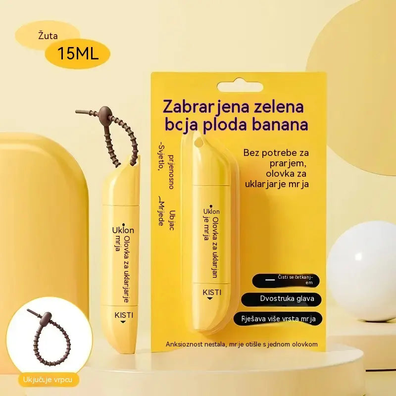 🔥【Kupite jedan, dobijte jedan gratis】🧼 Prijenosna olovka za uklanjanje mrlja s dva kraja ✨ Alat za hitno čišćenje odjeće (nije potrebno ispiranje); Lako uklanja mrlje od ulja, kave i druge mrlje