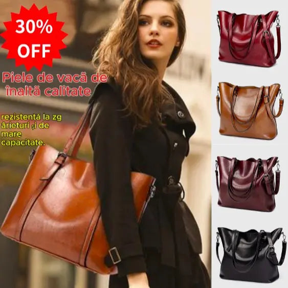 ✨👜【Cantidad limitada】🔥Nuevo bolso de hombro de piel sintética de gran capacidad para mujer, nuevo modelo 2026