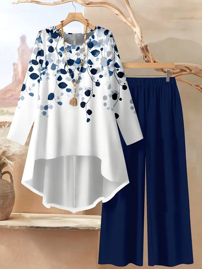 ⏳Vremenski ograničena ponuda⏰【50-120 kg】👚Žensko ležerno odijelo s točkicama, širokog kroja