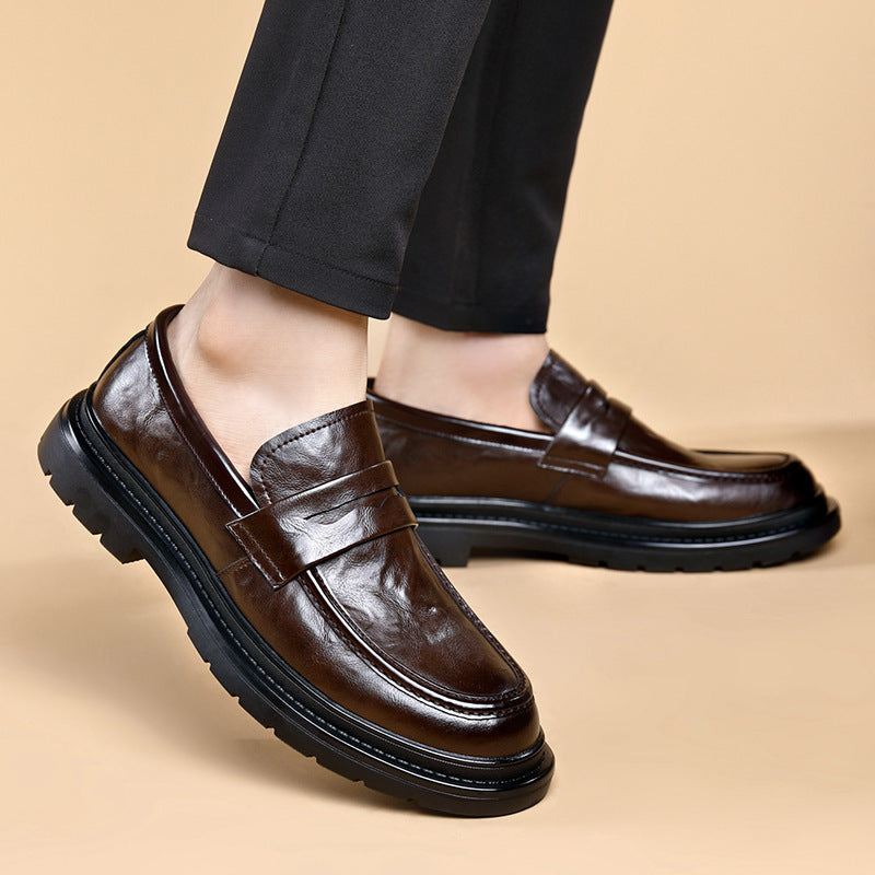 👞【39-44】Nove muške elegantne, svestrane, prozračne kožne cipele s mekim potplatom koje se lako obuku