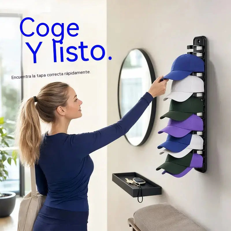 🧢【2 piezas】Organizador de sombreros que ahorra espacio