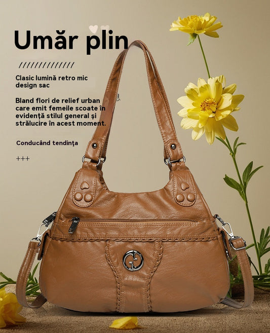 💟【45% OFF】Geantă nouă de umăr de mare capacitate din piele moale 2025