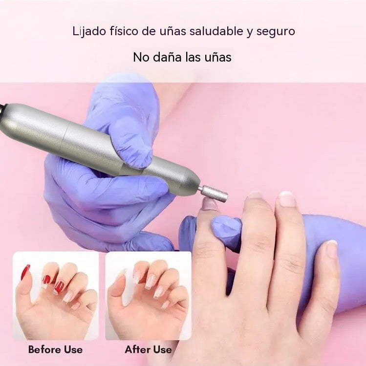 💅👍Lima de uñas eléctrica portátil con forma de bolígrafo, ideal para el cuidado diario de las uñas y la eliminación de cutículas.