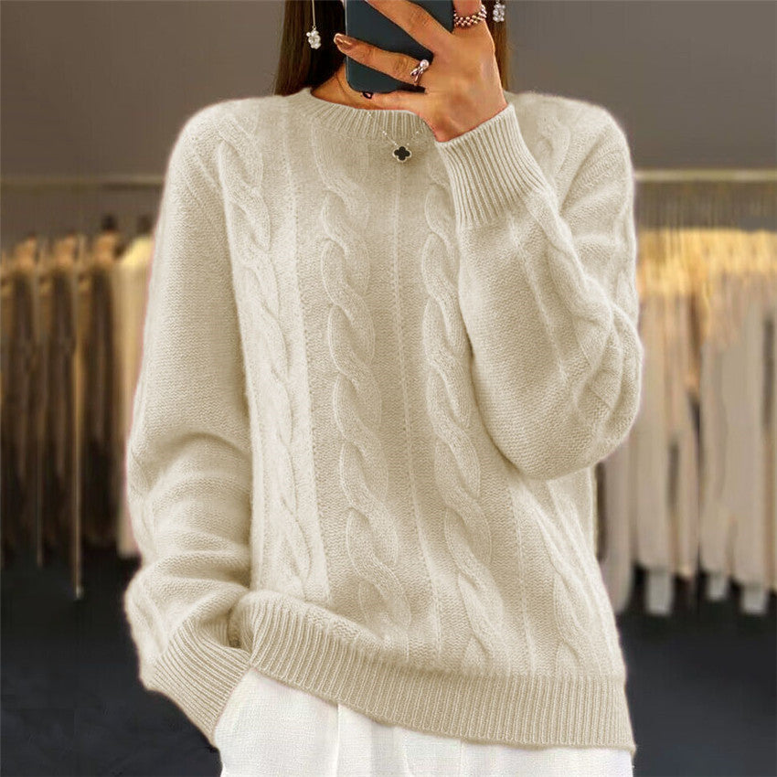 🔥✨【Novi jesenski stil】【S-2XL】2025 Jednobojni visokokvalitetni mekani i udobni vuneni džemper