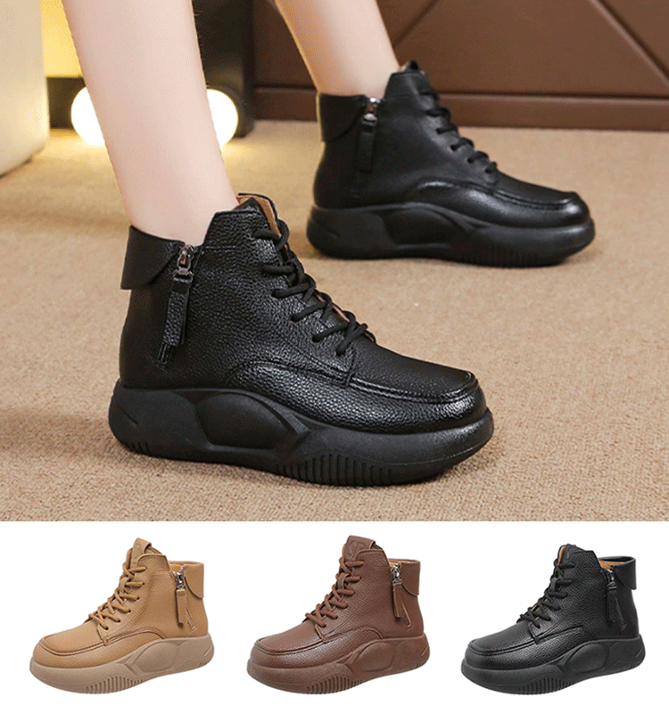 😍【36-41】Nove male kožne čizme za sport i slobodno vrijeme, martinke s debelim đonom, noge udobne i neumorne