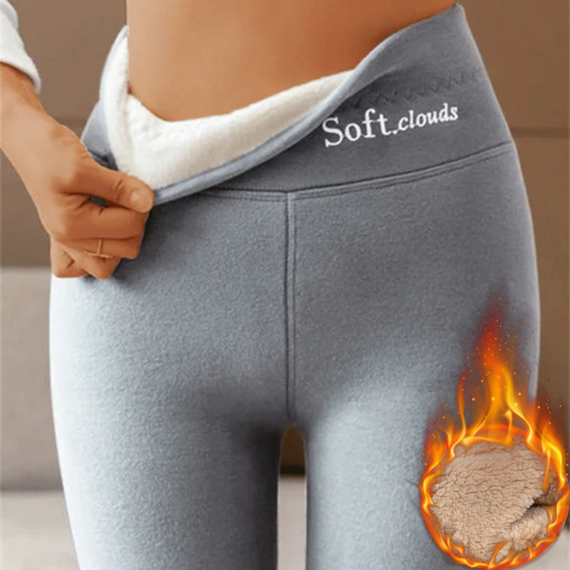 【🥶Kupite 1, dobite 1 gratis】🔥【S-5XL】Nove modne legice z visokim pasom, tople hlače, bombažne hlače
