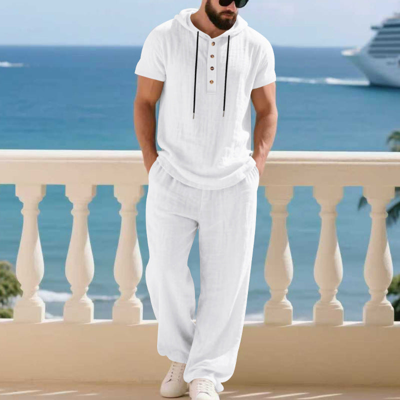 50% POPUSTA🔥 Muški dvodijelni set - široka bluza i hlače s kapuljačom ✅️Plaćanje pouzećem
