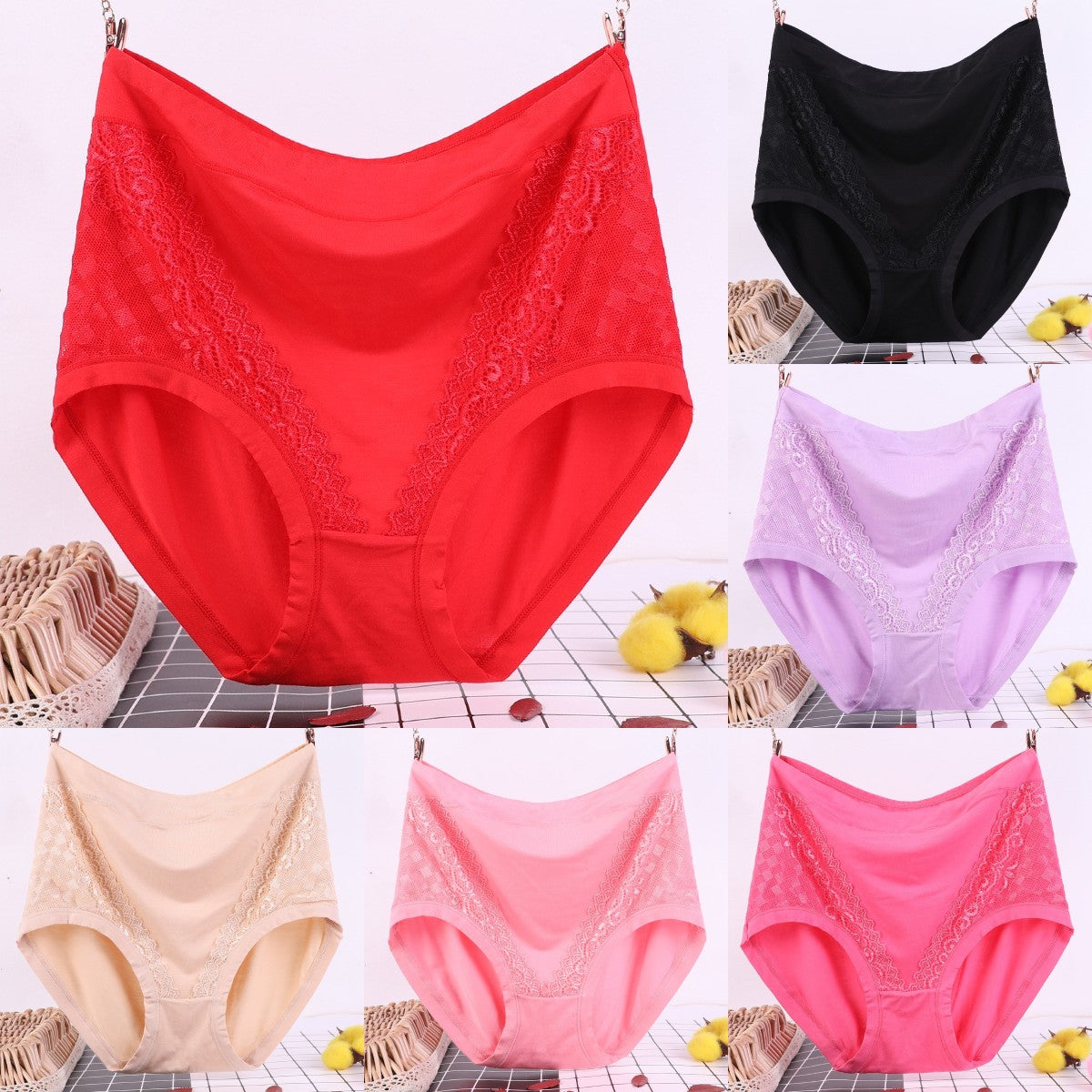 🔥【Αγοράστε 6, λάβετε 6 δωρεάν】 (6/12 τεμάχια) Τελευταία μέρα - 50% έκπτωση - Αντιβακτηριδιακό ψηλόμεσο εσώρουχο αδυνατίσματος της κοιλιάς