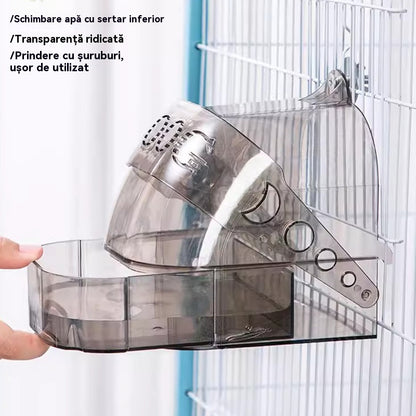 🔥【Niezbędny element dla rodzin hodujących ptaki,】🐦Baie pentru pasari, accesorii custi pentru pasari-pasuje do większości klatek dla ptaków