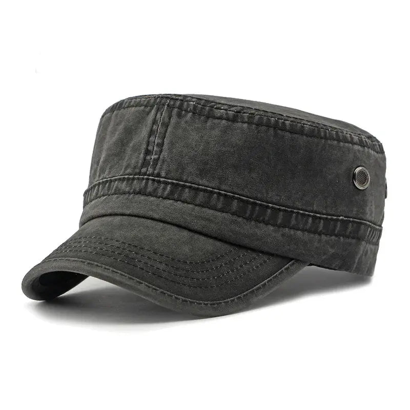 🧢Gorra de cadete militar lavado, estilo vintage, para mujeres y hombres