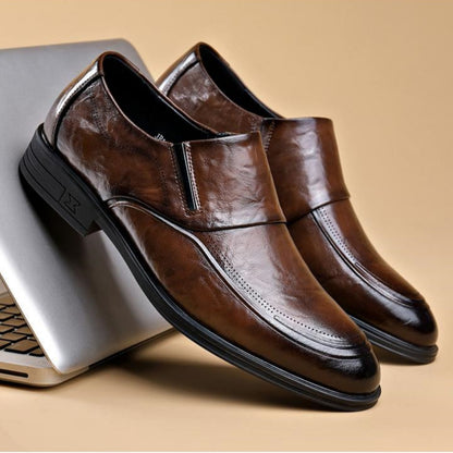 ✨🔥【38-44】Męskie buty biznesowe w stylu brytyjskim z miękkiej skóry ✅miękka skóra ✅oddychające ✅miękka podeszwa ✅codzienne