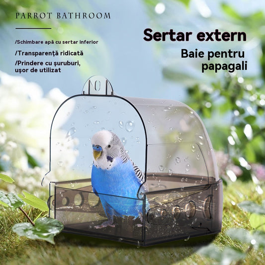🔥【Niezbędny element dla rodzin hodujących ptaki,】🐦Baie pentru pasari, accesorii custi pentru pasari-pasuje do większości klatek dla ptaków