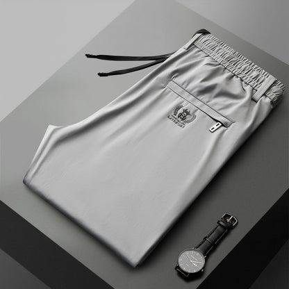 【40-115kg】🔥Pantaloni noi de mătase elastică din gheață pentru primăvară și vară 2025