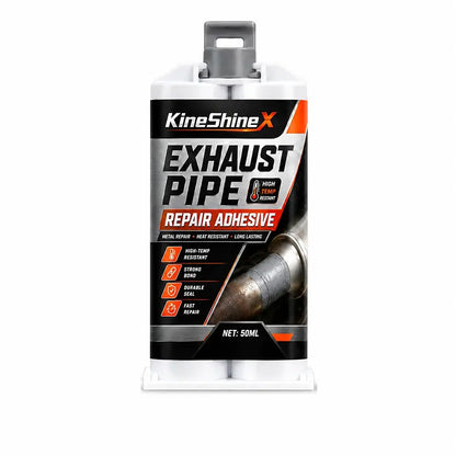 ⭐🔧 Masilla reparadora de escapes para altas temperaturas: formulada especialmente para acero; proporciona una unión fuerte y duradera que resiste el calor extremo y las vibraciones. 🚗✅