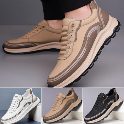 👞 [39-45]Športni čevlji iz usnja, odpornega na vodo in umazanijo, z mehkimi podplati za maksimalno udobje