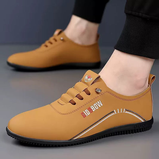 👞Męskie buty biznesowe casualowe wykonane z oddychającej skóry ✅ antyzapachowe ✅ miękka skórzana podeszwa ✅ modne i uniwersalne
