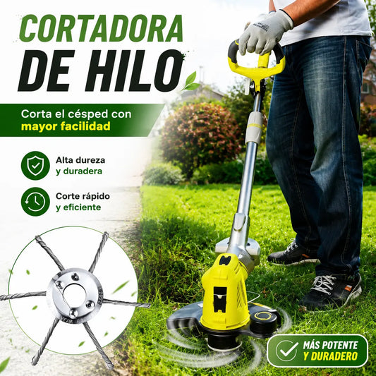 🔥Compra 1 y llévate 1 gratis（ 2 piezas）🥳💥✨Cuchilla para cortacésped: reemplazo rápido y sencillo sin herramientas, universalmente compatible. 🛠️✅