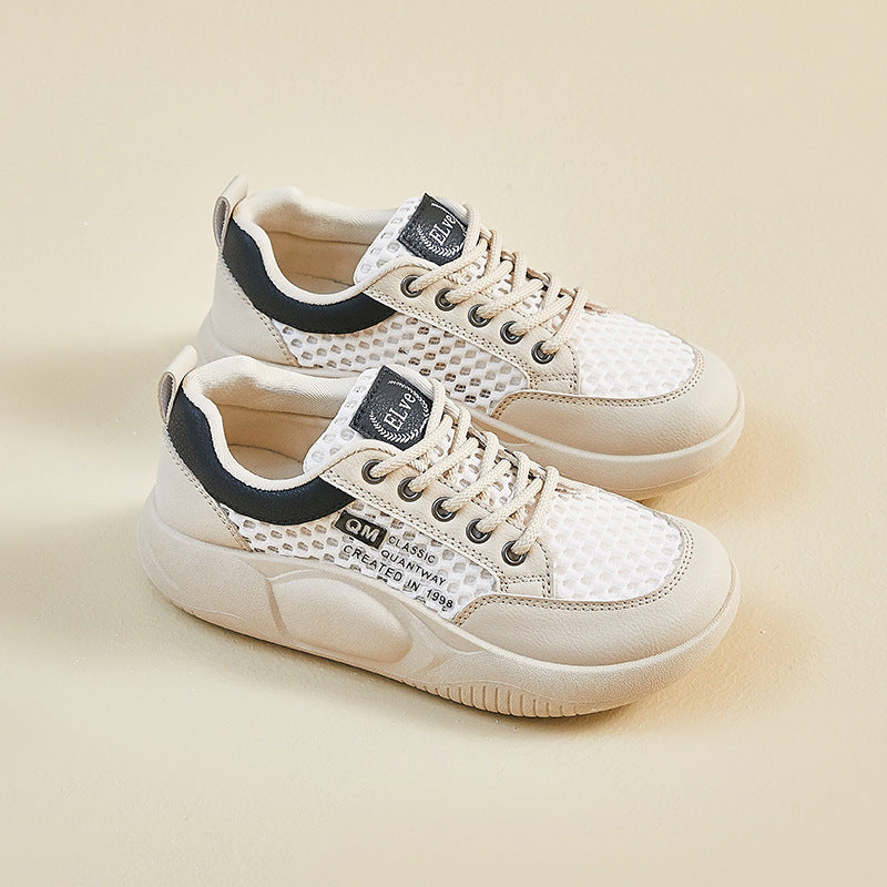 📣【35-41】2025 letnie białe buty nowa koreańska wersja ins oddychające buty