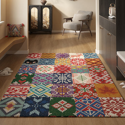 🔥✨【80*120CM】Vstupná rohožka v perzskom štýle, protišmyková a prachotesná, krištáľový zamat.