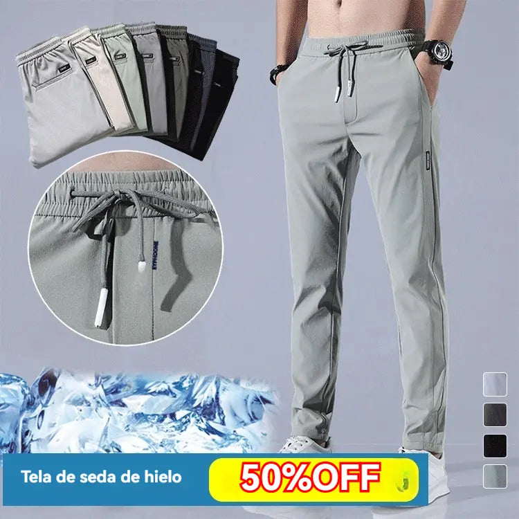 【M-5XL】2026 Nuevos pantalones elásticos casuales para hombre, cómodos y elegantes