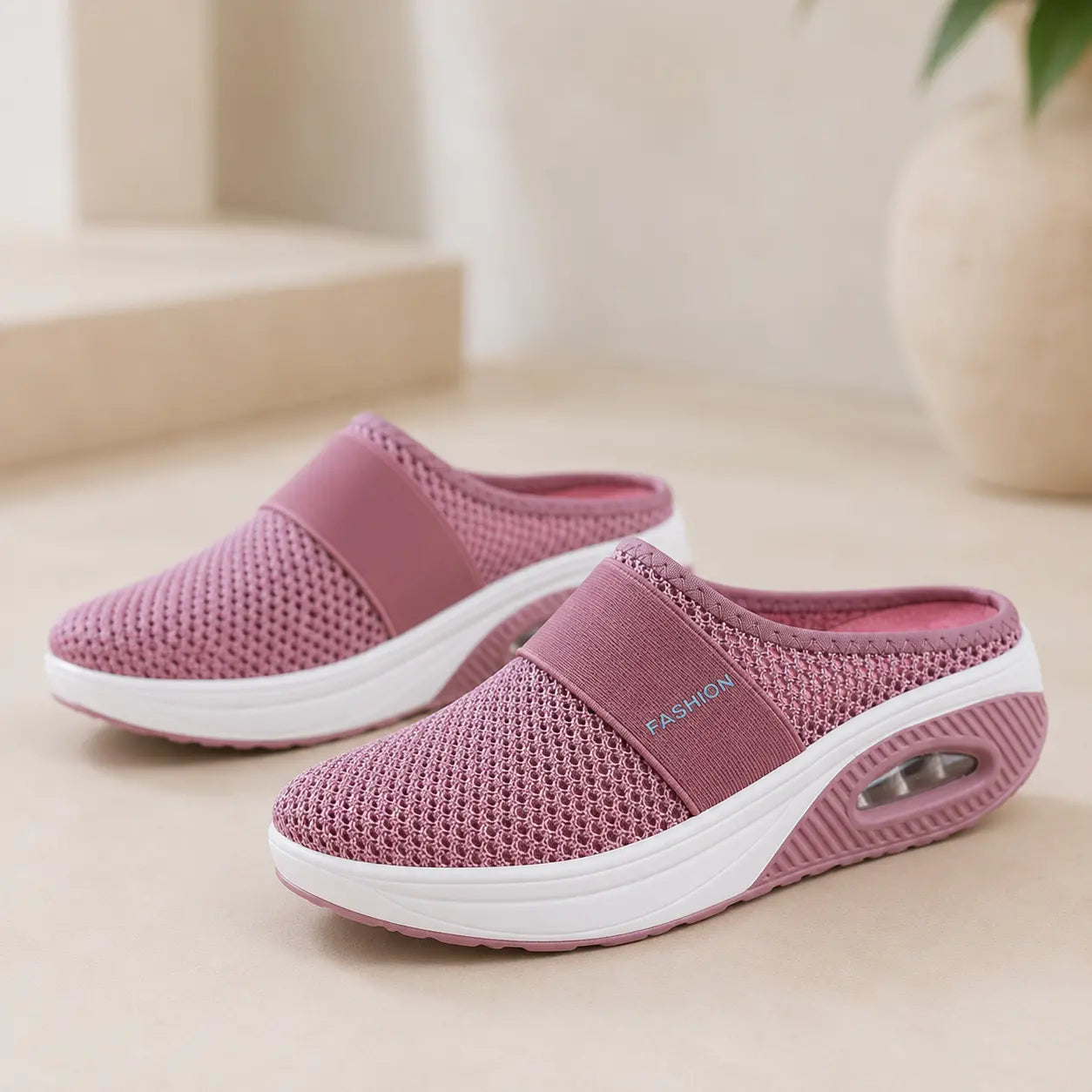 【35-43】Zapatillas 2026 de malla hueca con amortiguación de aire y alta elasticidad para caminar sin cansar