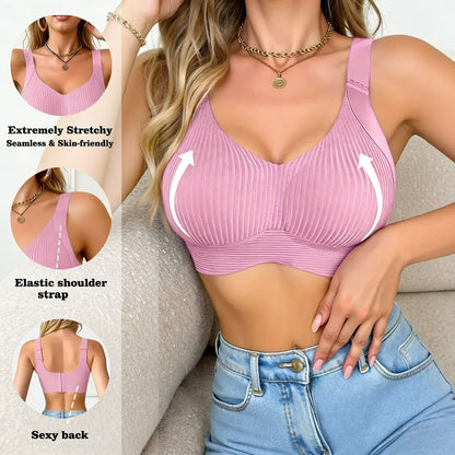 😍【Kupte jednu, druhou dostanete zdarma】Dámská jednodílná podprsenka bez kostic ❤️【40-95 kg】Pohodlná a prodyšná