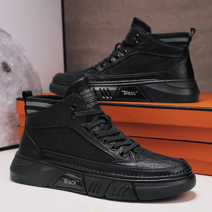 😎👍【39-44】Nove muške vodootporne kožne i baršunaste ležerne pamučne cipele za jesen i zimu 2025.