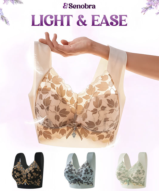 💌🌈【3 sztuki】【M-4XL】Biustonosz koronkowy w dużym rozmiarze bez stalowych kółek, luksusowy, piękny, seksowny biustonosz z tyłu