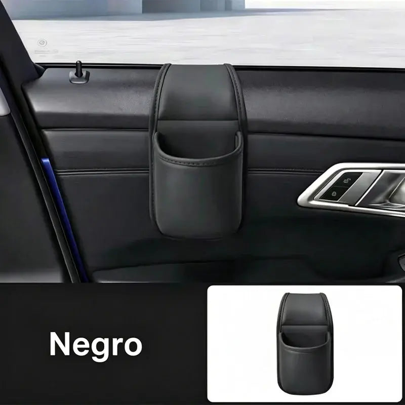 【2 unidades a 28 euros】🚗 Organizador de puerta para coche – Bolsillo de almacenamiento con soporte para vasos, colgante en la ranura de la ventanilla 🧺💧