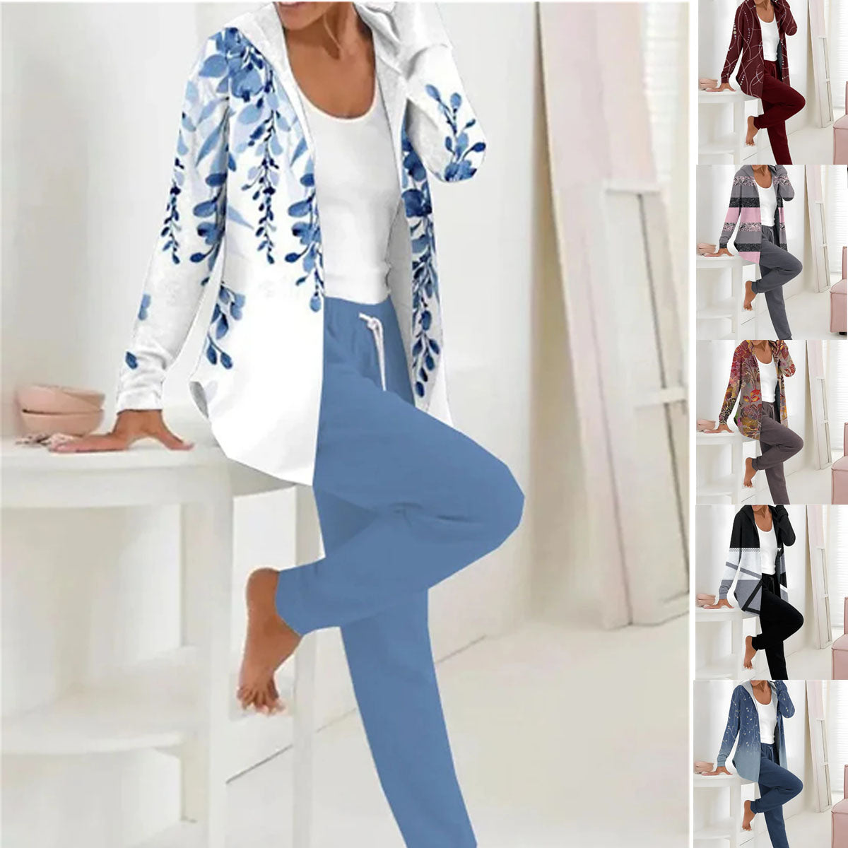 💃 Nova ponudba, kupite 1 in dobite 1 brezplačno 💖 Nov preprost bombažni komplet za jesen in zimo 2025