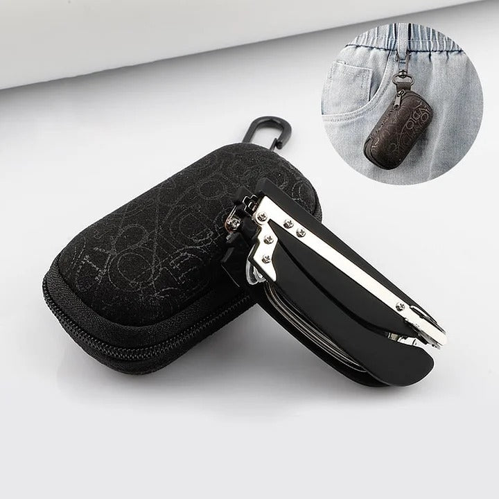 🔥【Platba při doručení🚚】Skládací brýle na čtení s anti-modrým světlem a pouzdrem