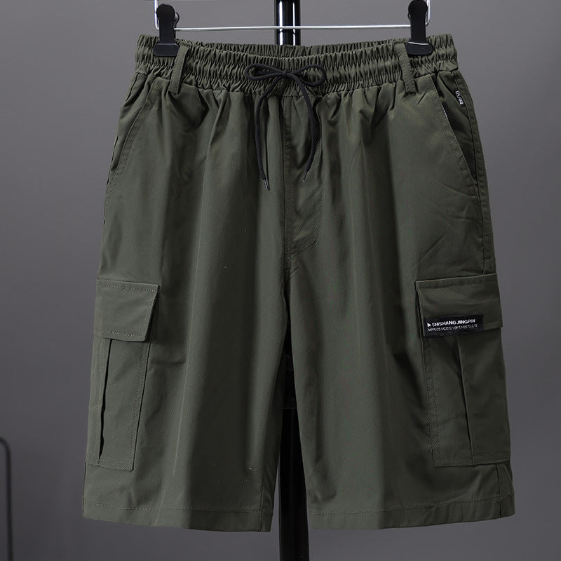 ⏳ 50% POPUSTA 👖【M-4XL】Muške ležerne, široke, maskirne, atletske kratke hlače za plažu, plus size, s elastičnom vezicom u struku.