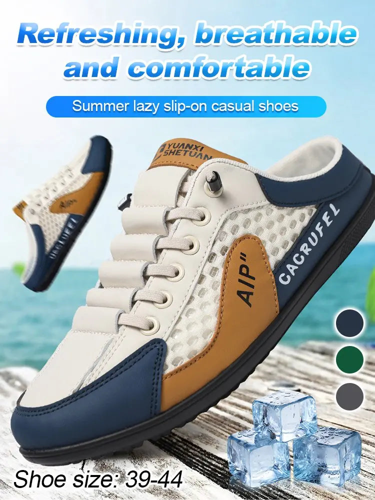 👞🔥【39-44】 2025 Nové módní pánské sportovní a volnočasové pantofle -- 3957299
