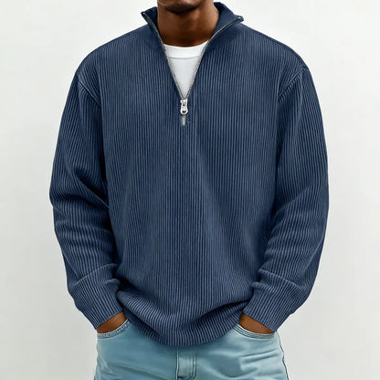 【S-5XL】Nuevo polo de cuello alto sencillo de color liso para hombre, colección 2026