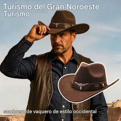【venderse como panqueques】☀️Sombreros de vaquero occidentales para hombres y mujeres para viajes de verano al aire libre con protección solar.