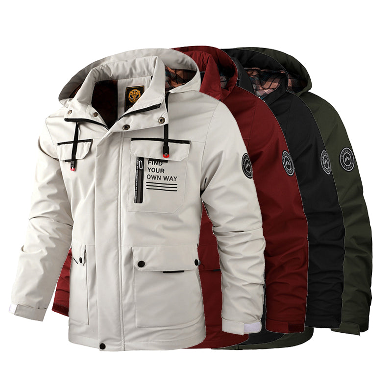 🔥【M~4XL】 2025 Nueva chaqueta de montañismo al aire libre impermeable a prueba de viento para hombres