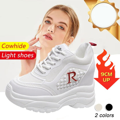 Původní tovární sleva 45%【35-40】👟 2025 nové prodyšné sportovní boty ze síťoviny, které zvyšují výšku --3953215
