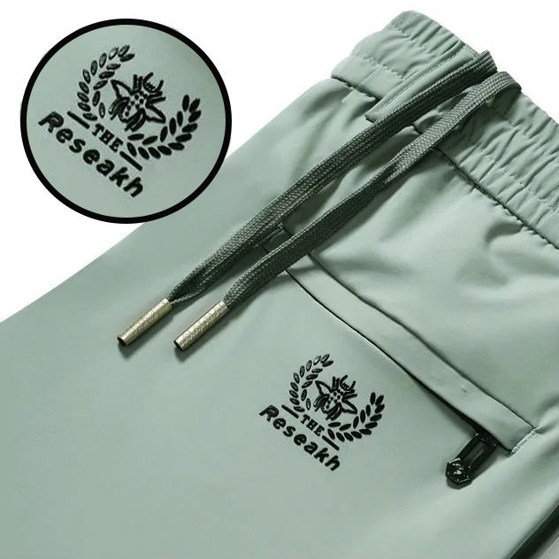 💥🔥【Plaćanje pouzećem】🧊😍【M-5XL】Uske ljetne sportske hlače od ledeno plave svile za muškarce
