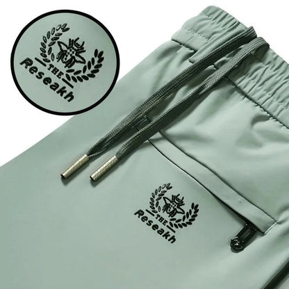 💥🔥【Plaćanje pouzećem】🧊😍【M-5XL】Uske ljetne sportske hlače od ledeno plave svile za muškarce