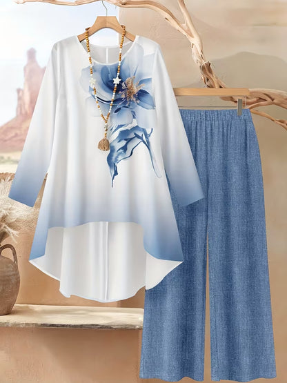 ⏳Vremenski ograničena ponuda⏰【50-120 kg】👚Žensko ležerno odijelo s točkicama, širokog kroja