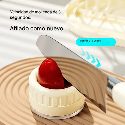 🔥Compra 1 y llévate 1 gratis🔥🔪✨Afilador con ventosa | Afilado estable y rápido 🔪✨