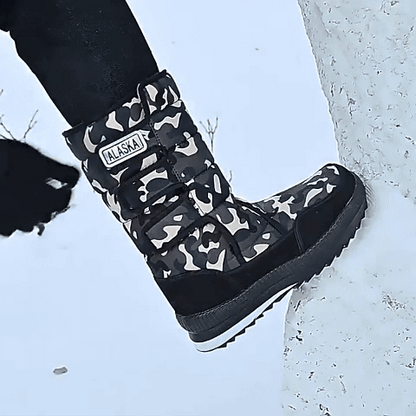 ⛄【36-47】🔥Męskie i damskie, ciepłe buty śnieżne do użytku na zewnątrz z podszewką z polaru, odporne na zimno – wysokie, wodoodporne i antypoślizgowe
