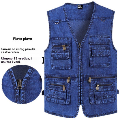 🔥 Nova kolekcija -50% | Muške traperice s više džepova 【XL-7XL】 – Izdržljive, prozračne i udobne