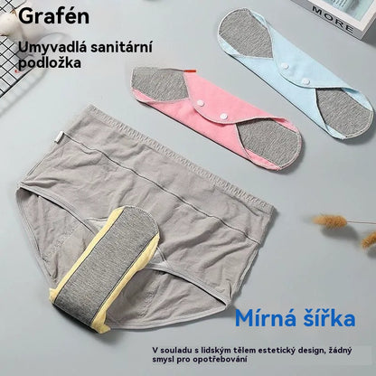 🔥🌈【Kupte 5 a získejte 5 zdarma】Nové pratelné bavlněné intimky z bavlny Graphene Extended