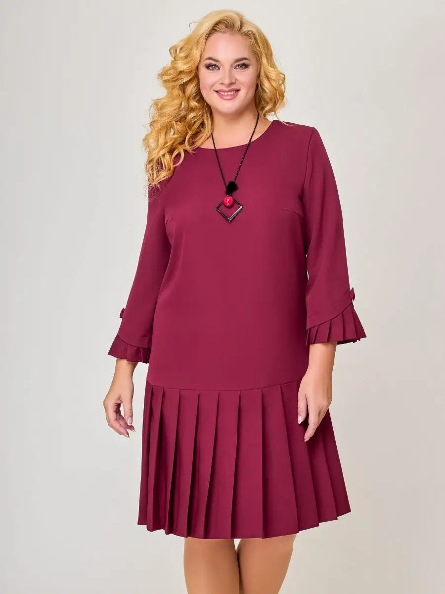💌【S-5XL】👗 Visokokvalitetna jednobojna elegantna haljina2026