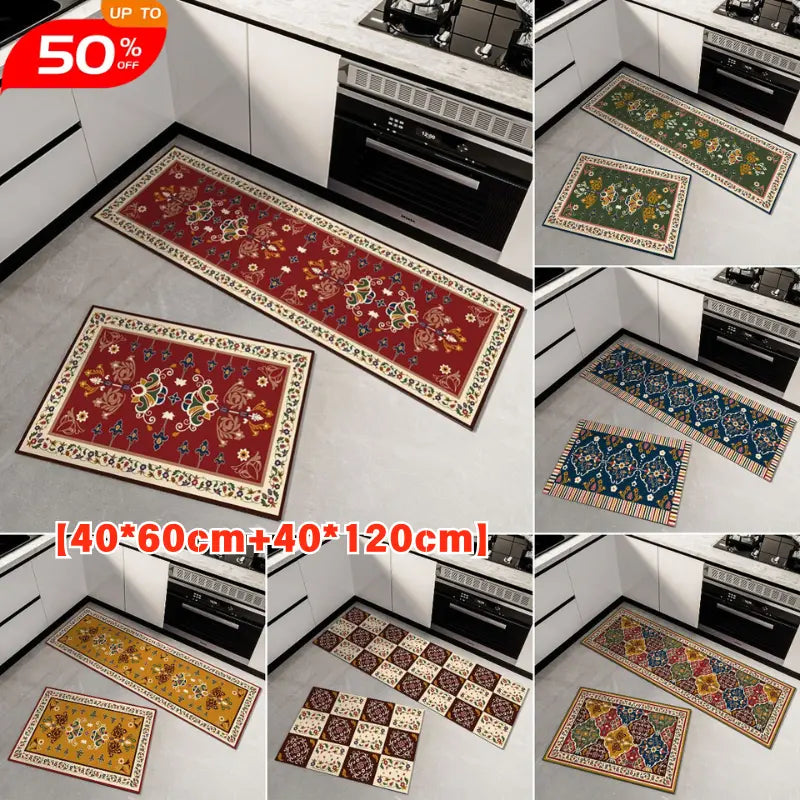 💧Alfombrilla súper absorbente｜40×60+40×120cm, antideslizante y de secado rápido para el hogar