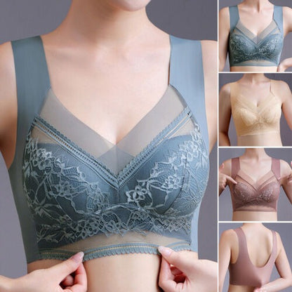 👙✨【Set od 4 dijela】Udoban ženski grudnjak bez šavova izrađen od elegantne čipke