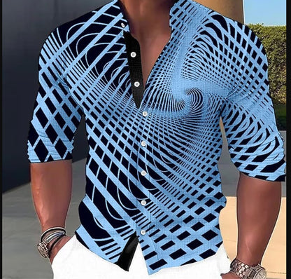 💥💥【Vremenski ograničena promocija】👔【S-6XL】Muška pamučna košulja s printom