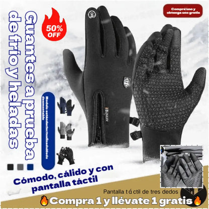 🔥🔥❄️⛷️Otoño e invierno al aire libre ciclismo escalada guantes de esquí cálidos guantes de lana impermeables a prueba de viento🧤